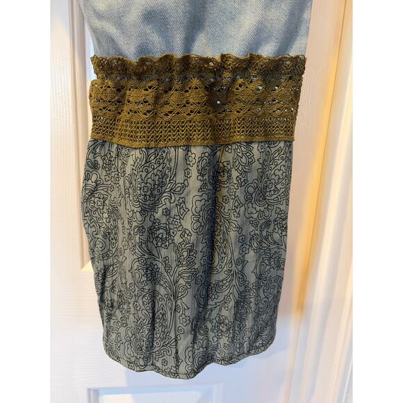 Upcycled Flare jeans Bohemian size 14 - Picture 4 of 7